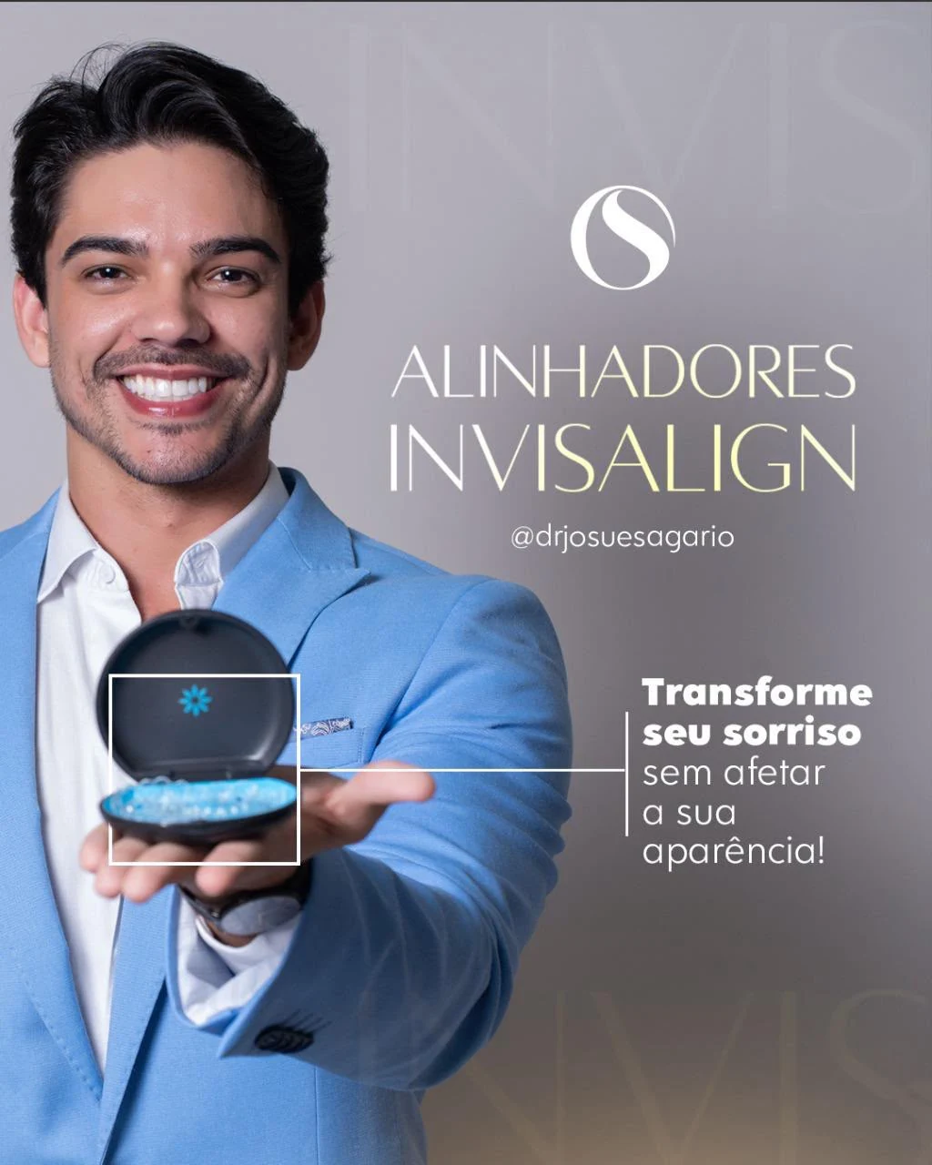 Dr. Josué Sagário apresentando alinhadores Invisalign