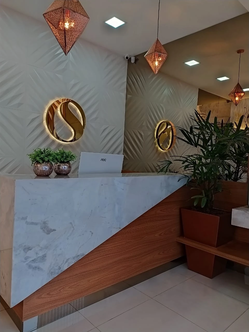 Balcão de atendimento da Sagário Clinic
